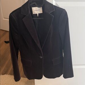 Frame velvet Women's Elegant darkest grey/navy/black blazer
